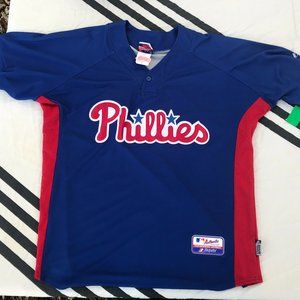 PHILADELPHIA PHILLIES MAJESTIC BASEBALL JERSEY XL EXTRA LARGE